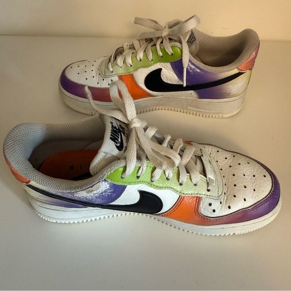 Women's Nike Air Force 1 Low Bright Multi-Color Gradient Shoes Sneakers Size 7.5 - Picture 4 of 16